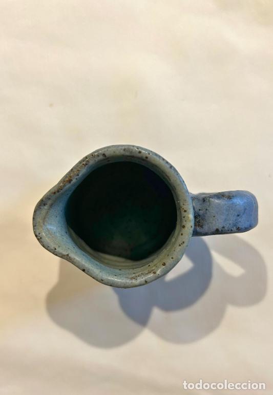 Antig&uuml;edades: Mini jarra de leche de cer&aacute;mica azul - Foto 2