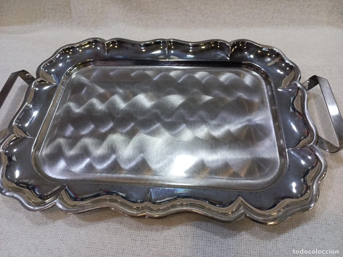 Antig&uuml;edades: BANDEJA silver plated-rectangular (40cm) asas panas-aguas - Foto 1