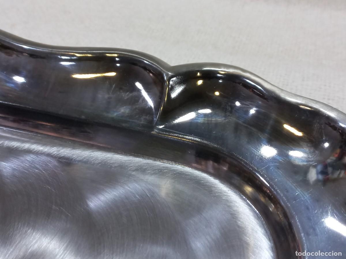 Antig&uuml;edades: BANDEJA silver plated-rectangular (40cm) asas panas-aguas - Foto 4