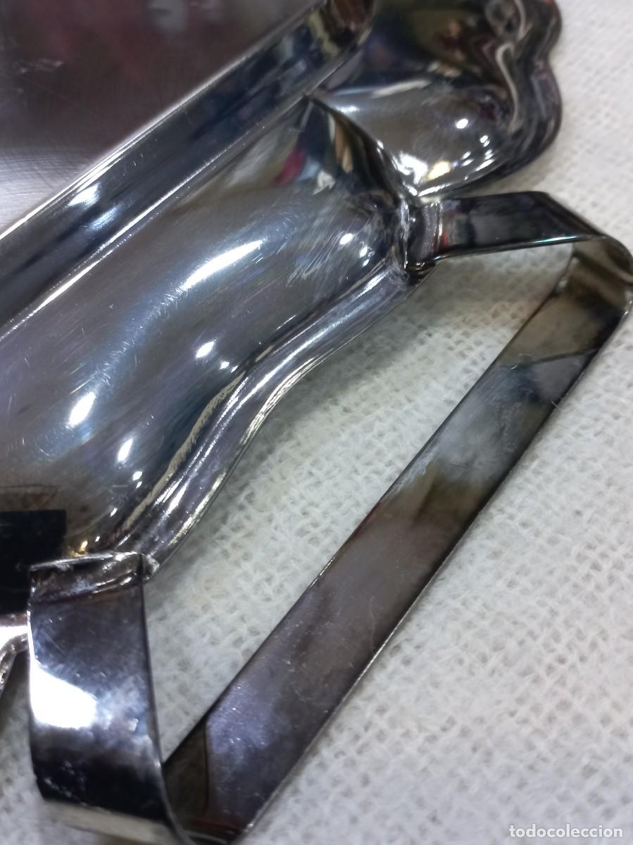 Antig&uuml;edades: BANDEJA silver plated-rectangular (40cm) asas panas-aguas - Foto 13
