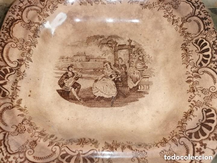 Antig&uuml;edades: plato antiguo sin marca - Foto 2