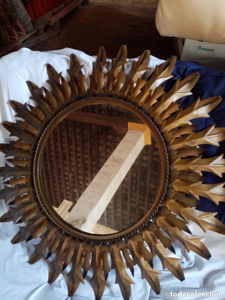 Antig&uuml;edades: espejo sol 01 mide 77cm de di&aacute;metro - Foto 2