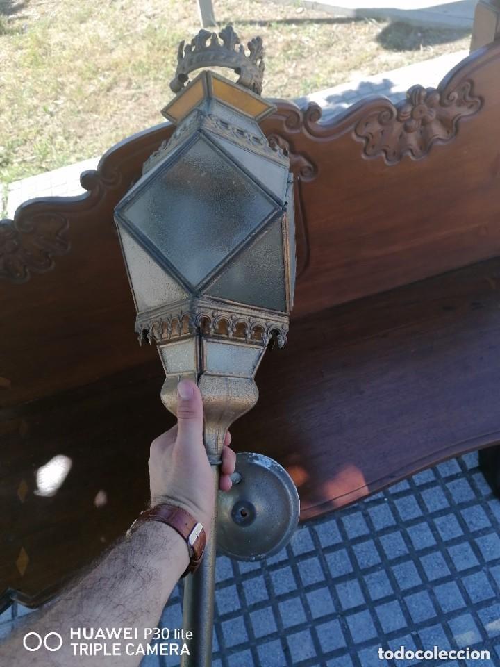Antig&uuml;edades: lampara antigua de cuartel militar - Foto 1