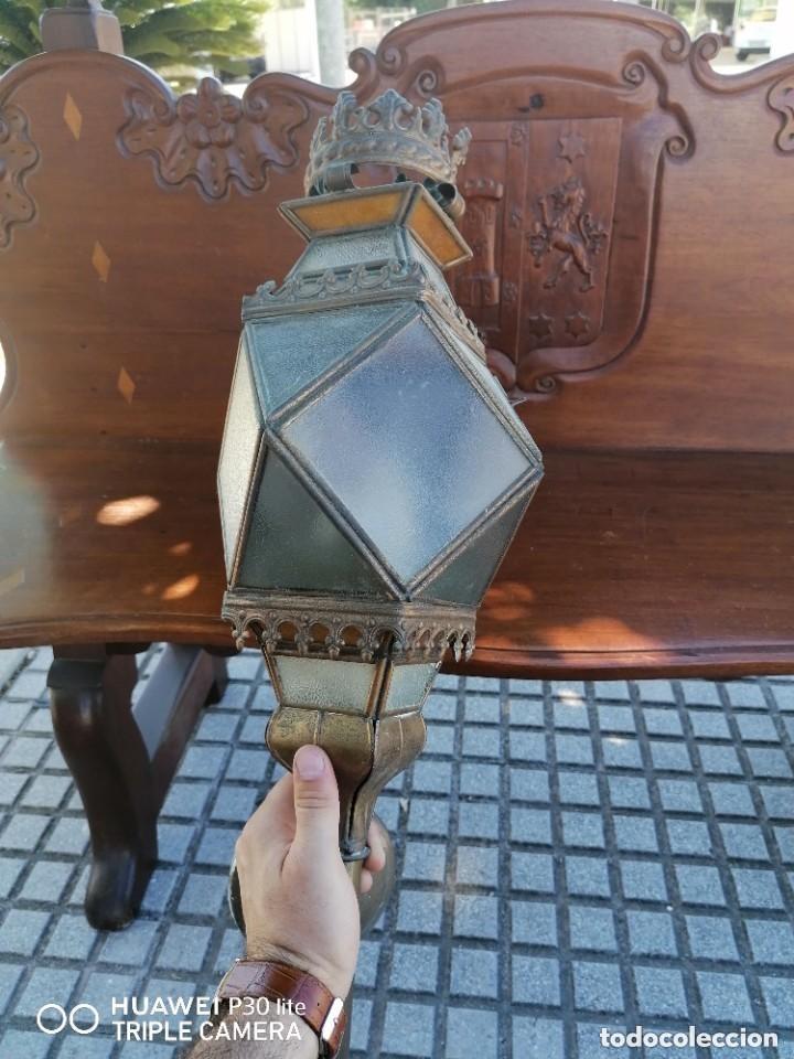 Antig&uuml;edades: lampara antigua de cuartel militar - Foto 2