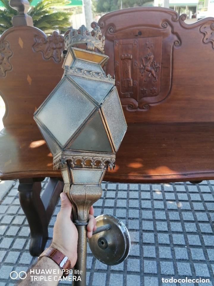 Antig&uuml;edades: lampara antigua de cuartel militar - Foto 3