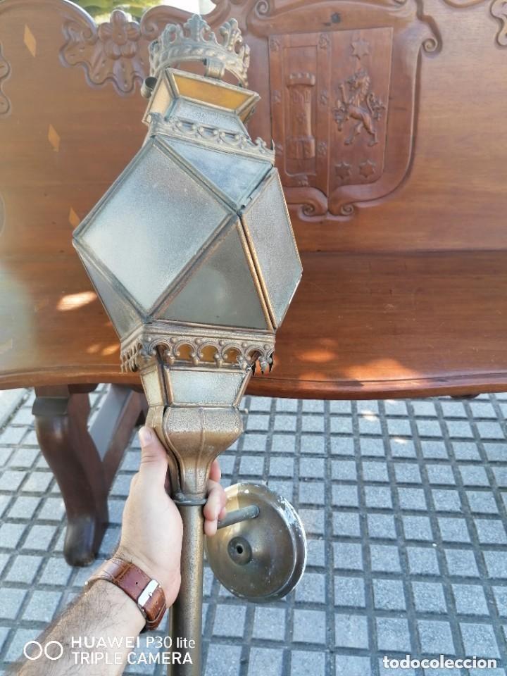 Antig&uuml;edades: lampara antigua de cuartel militar - Foto 5