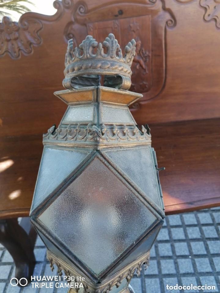 Antig&uuml;edades: lampara antigua de cuartel militar - Foto 6