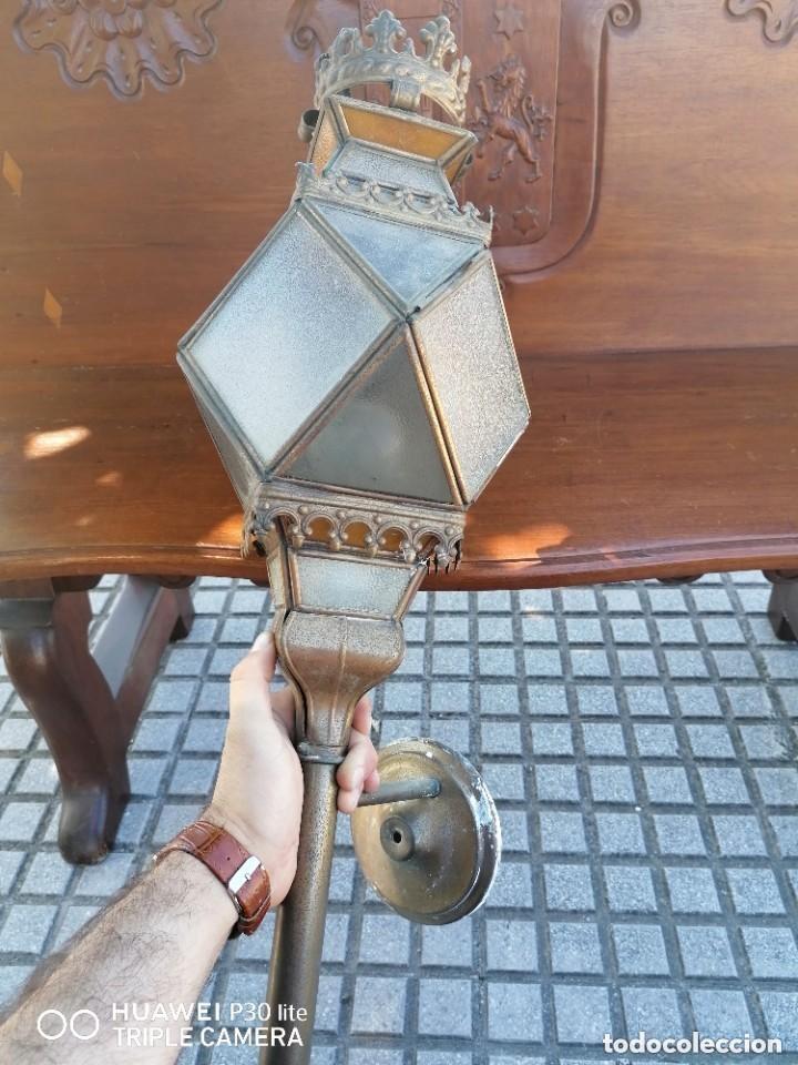 Antig&uuml;edades: lampara antigua de cuartel militar - Foto 8