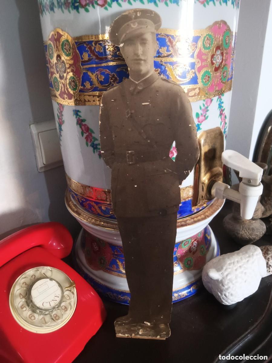 Antig&uuml;edades: Fotograf&iacute;a militar sobre madera - Foto 3