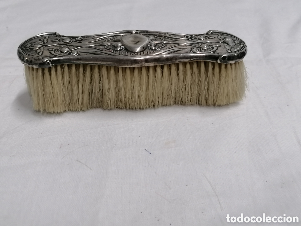 Antig&uuml;edades: Cepillo ropa plata Modernista - Foto 3