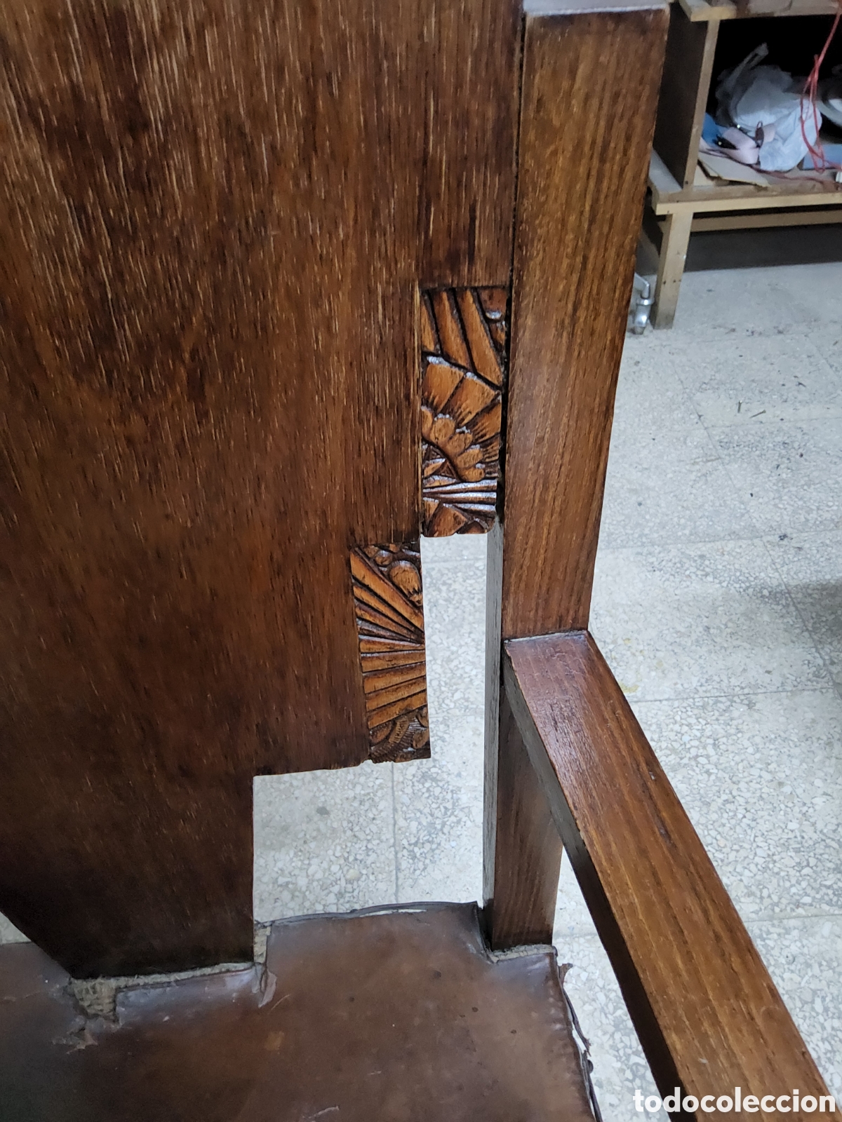 Antig&uuml;edades: Sillon de madera vintage - Foto 3