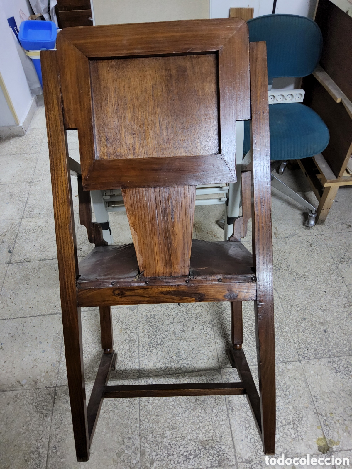 Antig&uuml;edades: Sillon de madera vintage - Foto 5