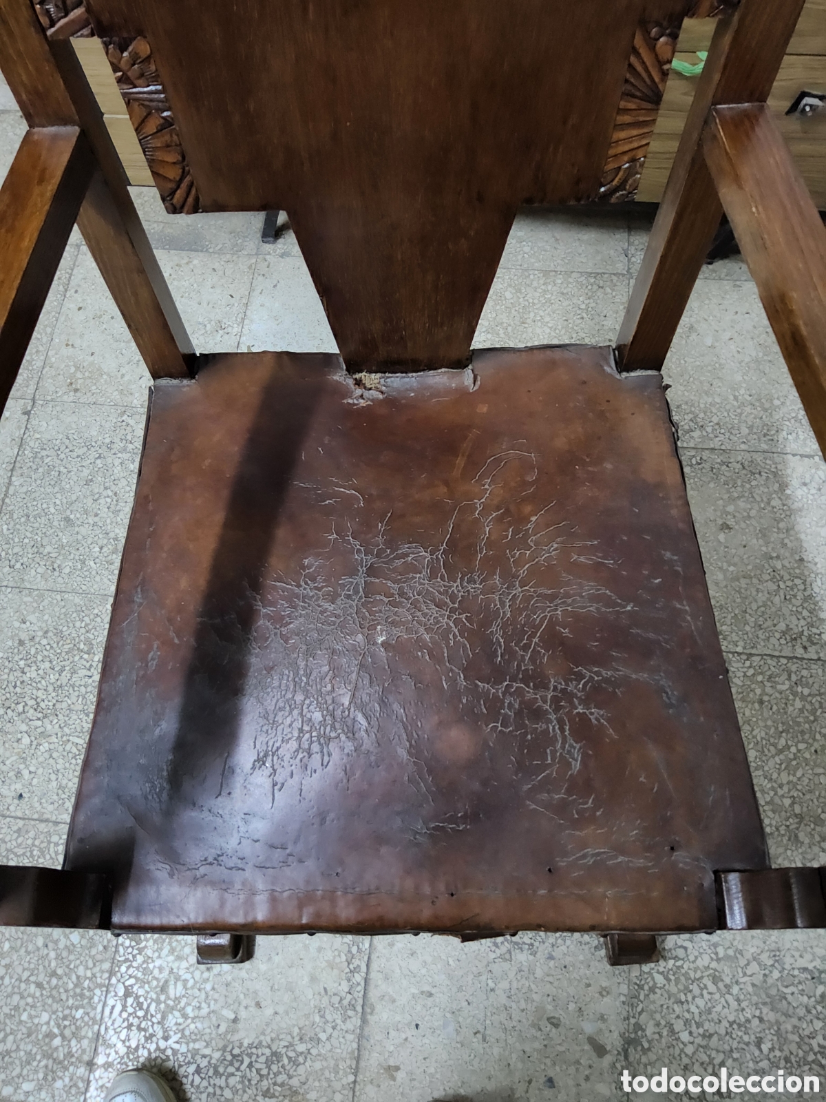 Antig&uuml;edades: Sillon de madera vintage - Foto 7