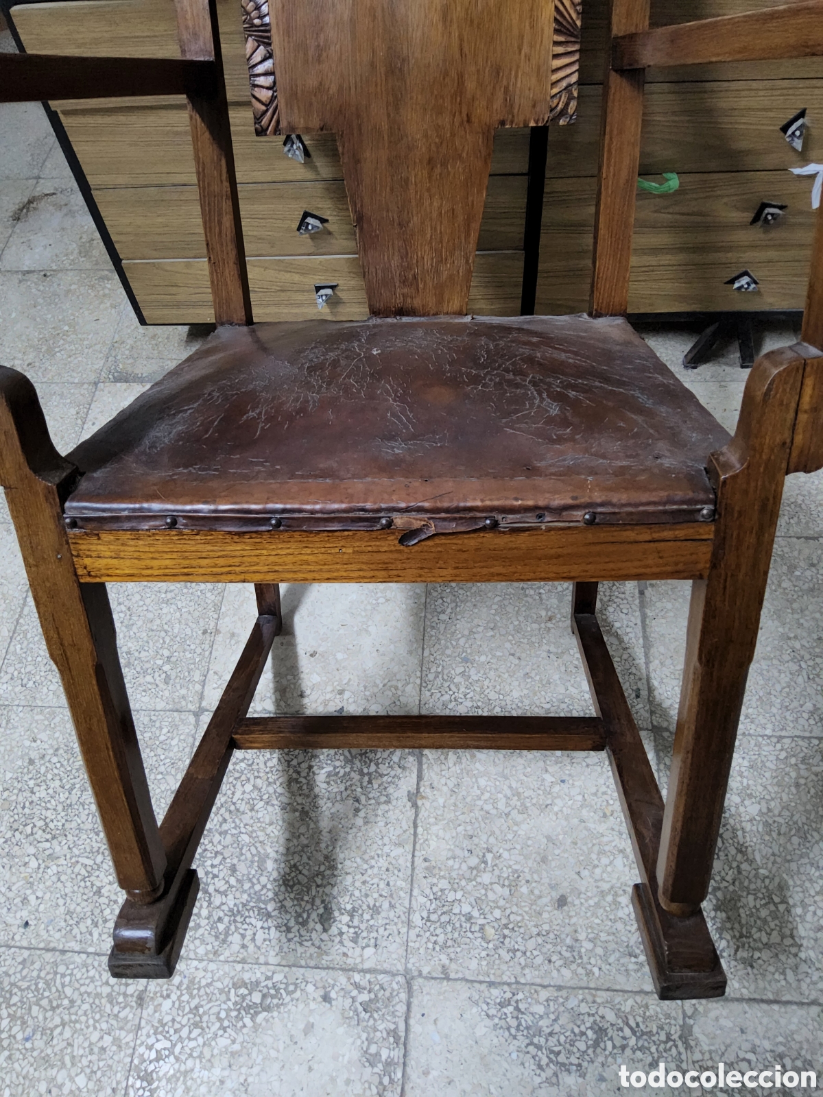 Antig&uuml;edades: Sillon de madera vintage - Foto 8