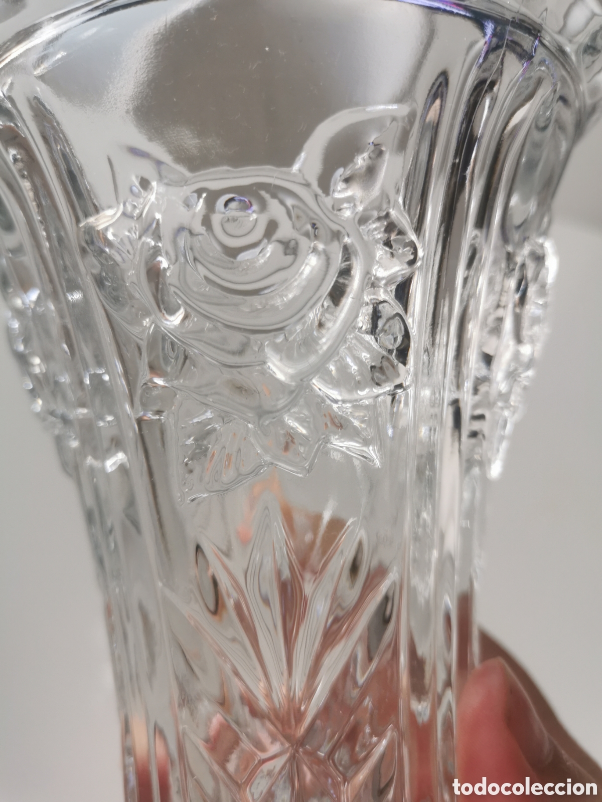 Antig&uuml;edades: Jarr&oacute;n cristal con relieve - Foto 3