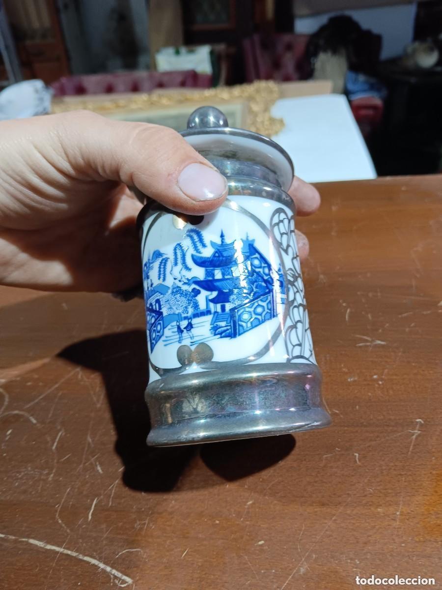 Antig&uuml;edades: Jarron esmaltado en plata bohemia - Foto 3