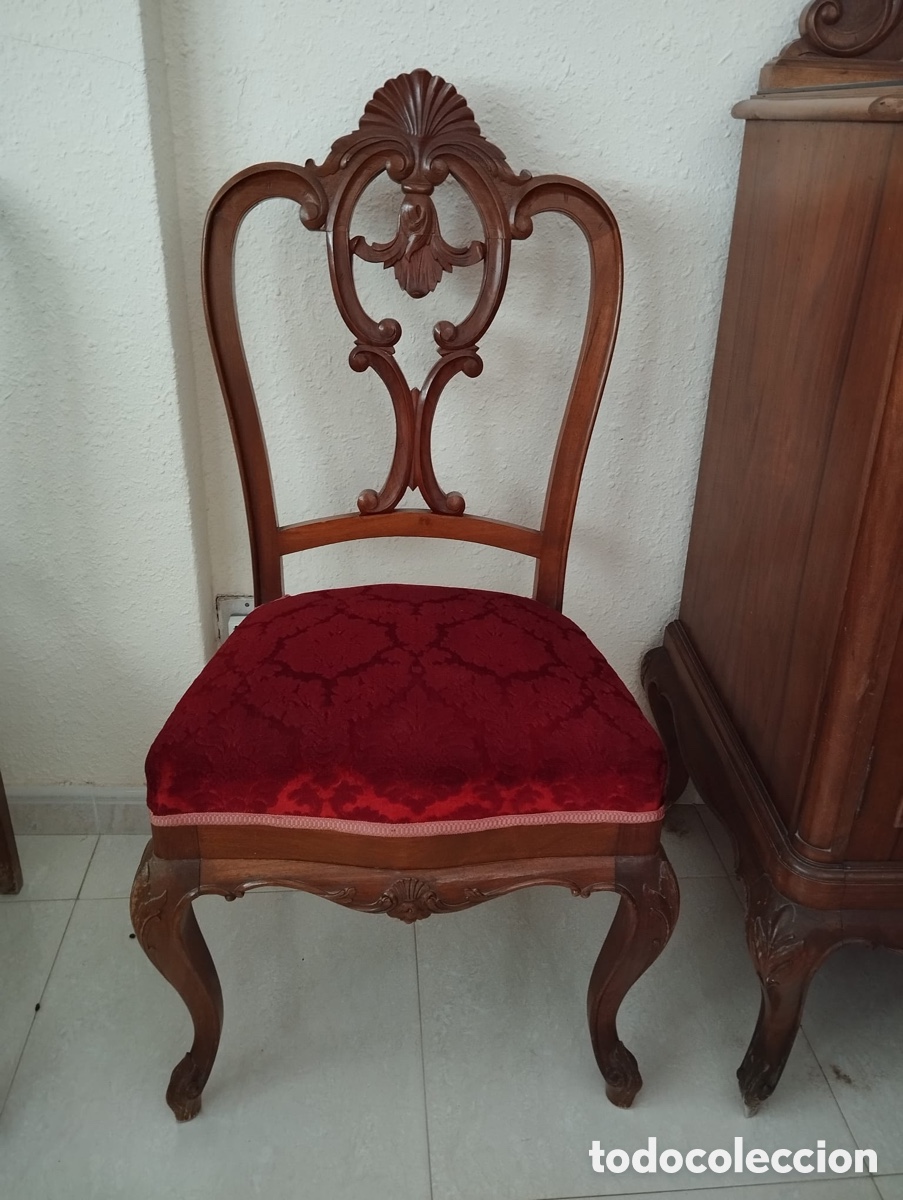 Antig&uuml;edades: Comedor antiguo de nogal. - Foto 2