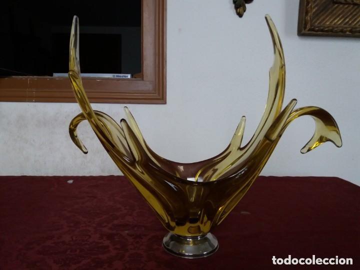 Antig&uuml;edades: centro de mesa cristal soplado - Foto 1