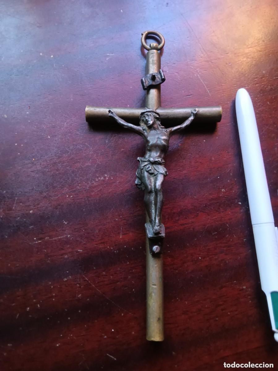 Antig&uuml;edades: Cruz con cristo antiguo - Foto 1