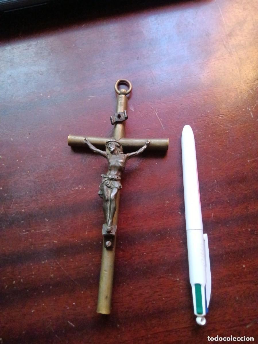Antig&uuml;edades: Cruz con cristo antiguo - Foto 2