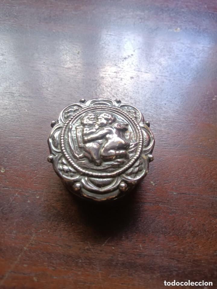 Antig&uuml;edades: Cajita &aacute;ngeles de plata - Foto 1