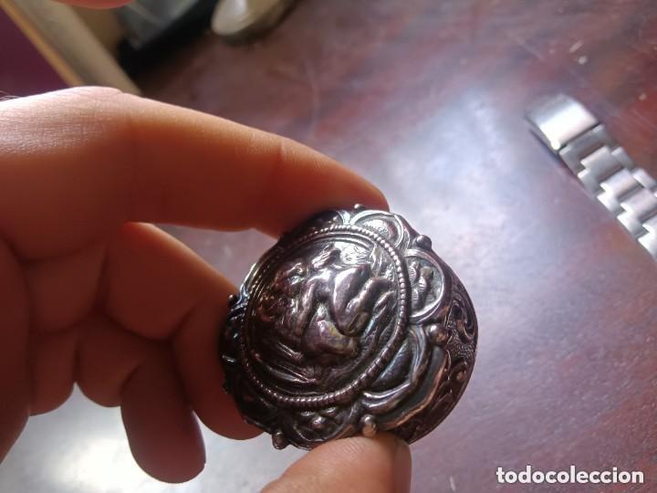 Antig&uuml;edades: Cajita &aacute;ngeles de plata - Foto 3