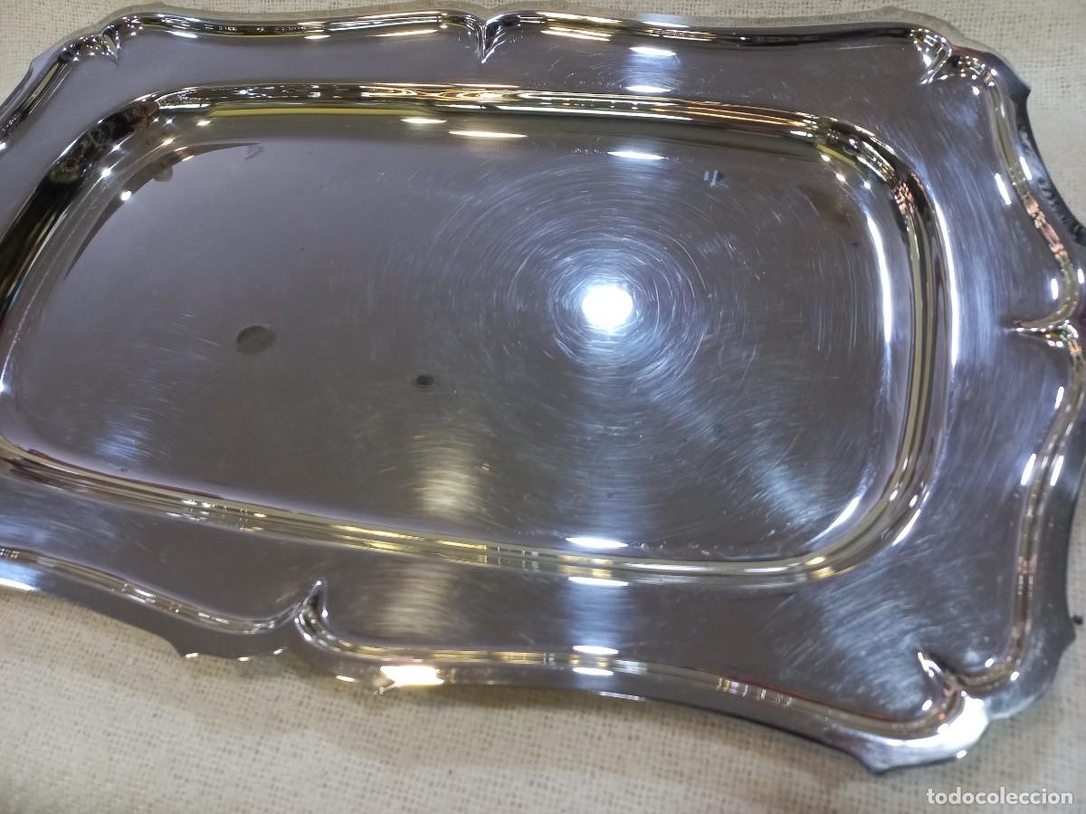 Antig&uuml;edades: BANDEJA &uml;SILVER PLATED&uml;47cm &uml;VALERO&uml; rectangular (sin asas) - Foto 1