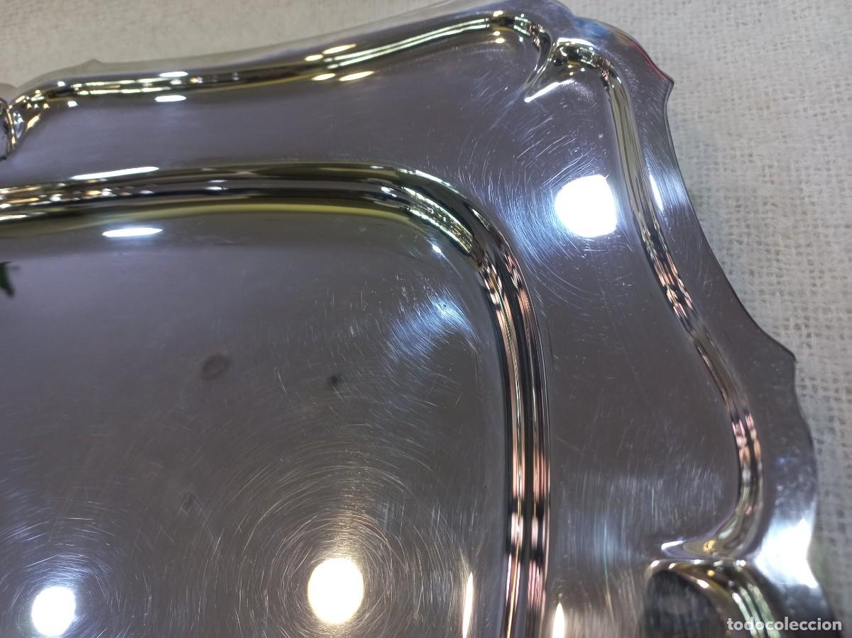 Antig&uuml;edades: BANDEJA &uml;SILVER PLATED&uml;47cm &uml;VALERO&uml; rectangular (sin asas) - Foto 2