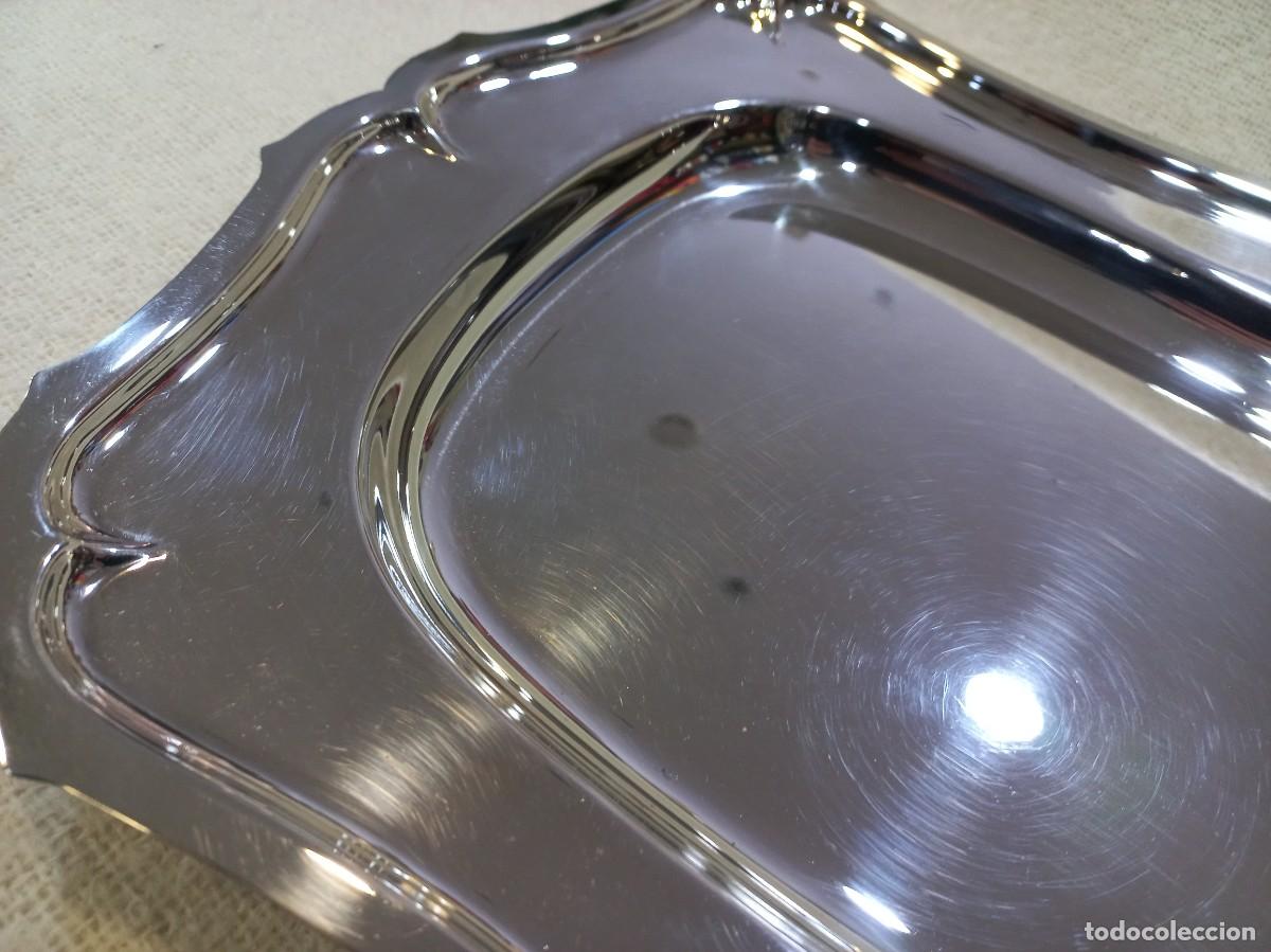 Antig&uuml;edades: BANDEJA &uml;SILVER PLATED&uml;47cm &uml;VALERO&uml; rectangular (sin asas) - Foto 3