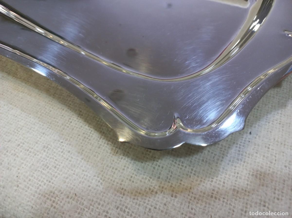 Antig&uuml;edades: BANDEJA &uml;SILVER PLATED&uml;47cm &uml;VALERO&uml; rectangular (sin asas) - Foto 5