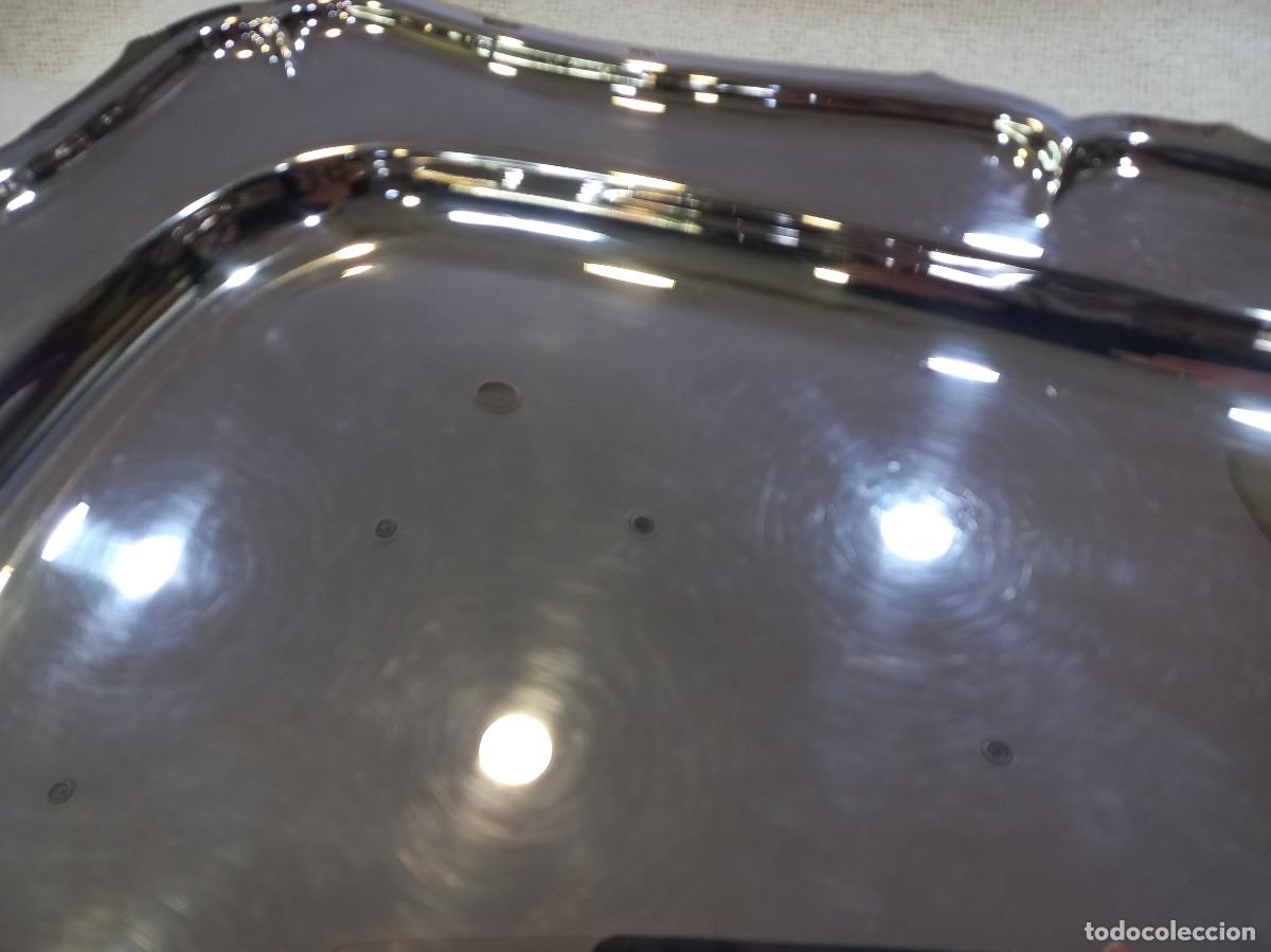 Antig&uuml;edades: BANDEJA &uml;SILVER PLATED&uml;47cm &uml;VALERO&uml; rectangular (sin asas) - Foto 6
