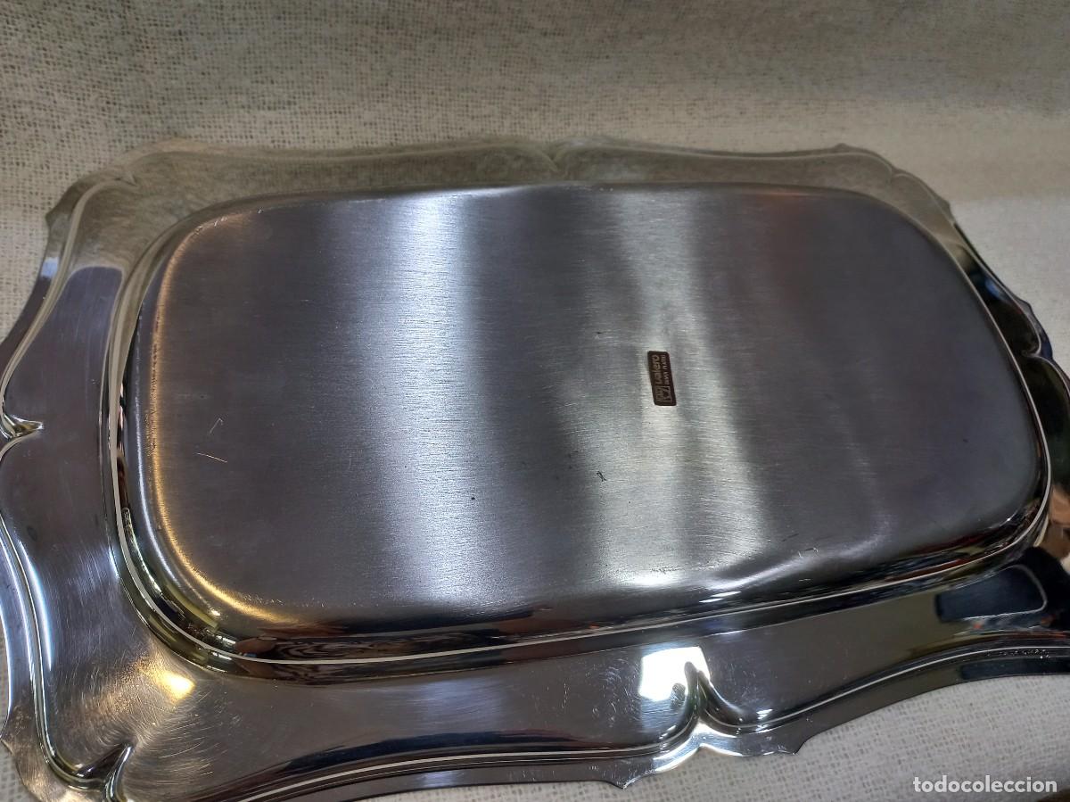 Antig&uuml;edades: BANDEJA &uml;SILVER PLATED&uml;47cm &uml;VALERO&uml; rectangular (sin asas) - Foto 9
