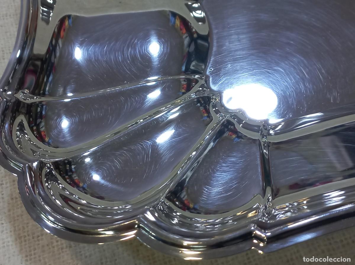 Antig&uuml;edades: BANDEJA PLATEADA (40cm) rectangular-honda (ondas) sin asas - Foto 6