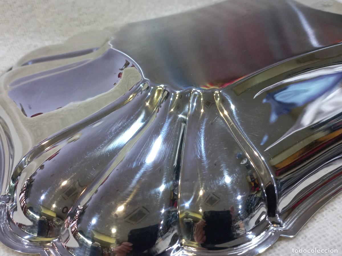 Antig&uuml;edades: BANDEJA PLATEADA (40cm) rectangular-honda (ondas) sin asas - Foto 10