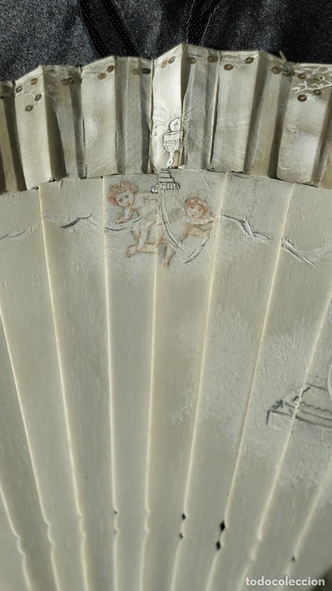 Antig&uuml;edades: Antiguo abanico Primera Comuni&oacute;n - Foto 4