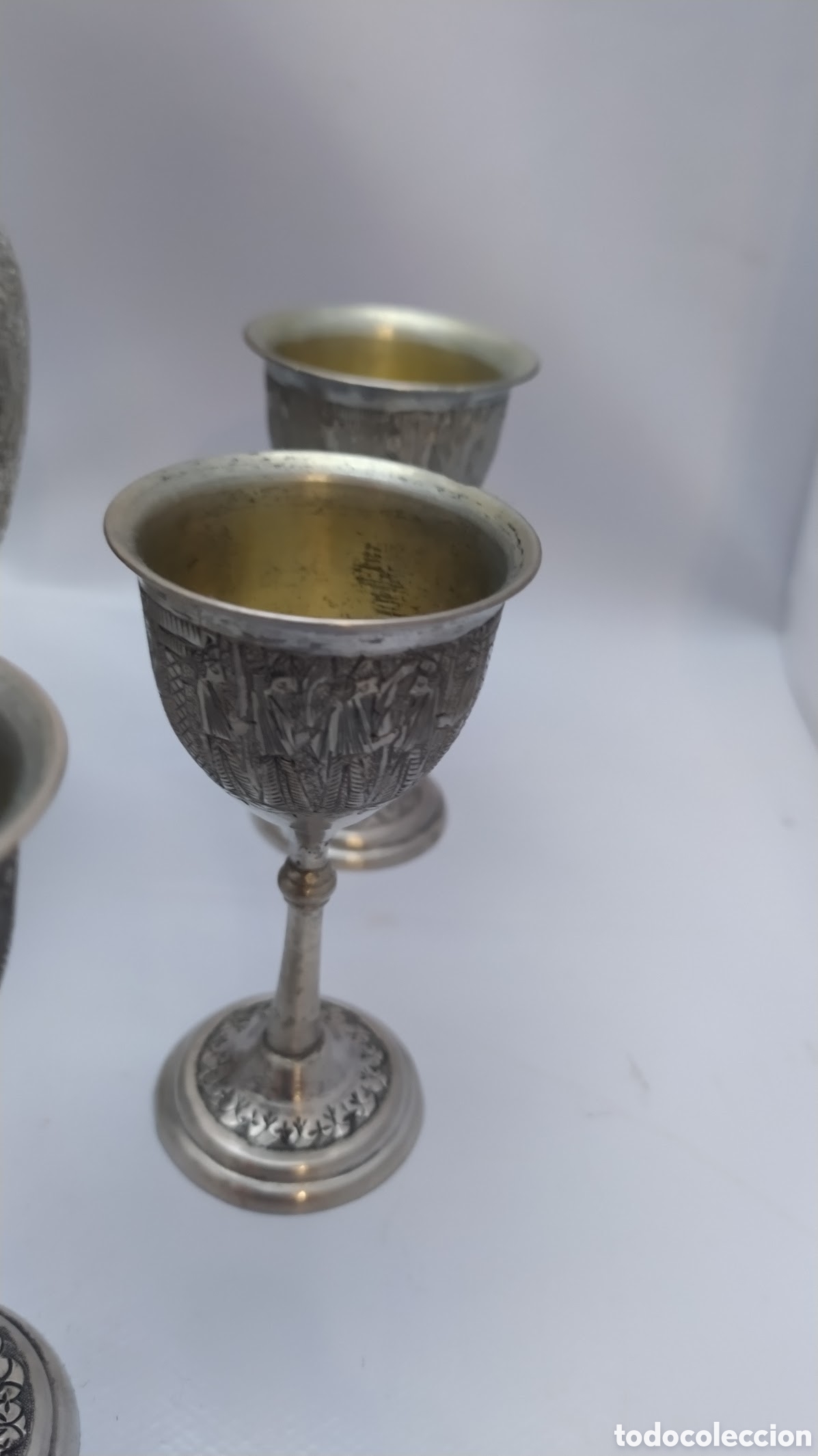 Antig&uuml;edades: Jarra con copas plata - Foto 5