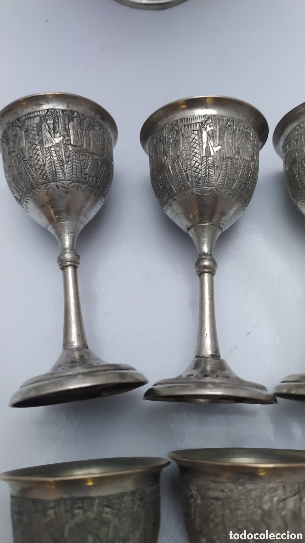 Antig&uuml;edades: Jarra con copas plata - Foto 8