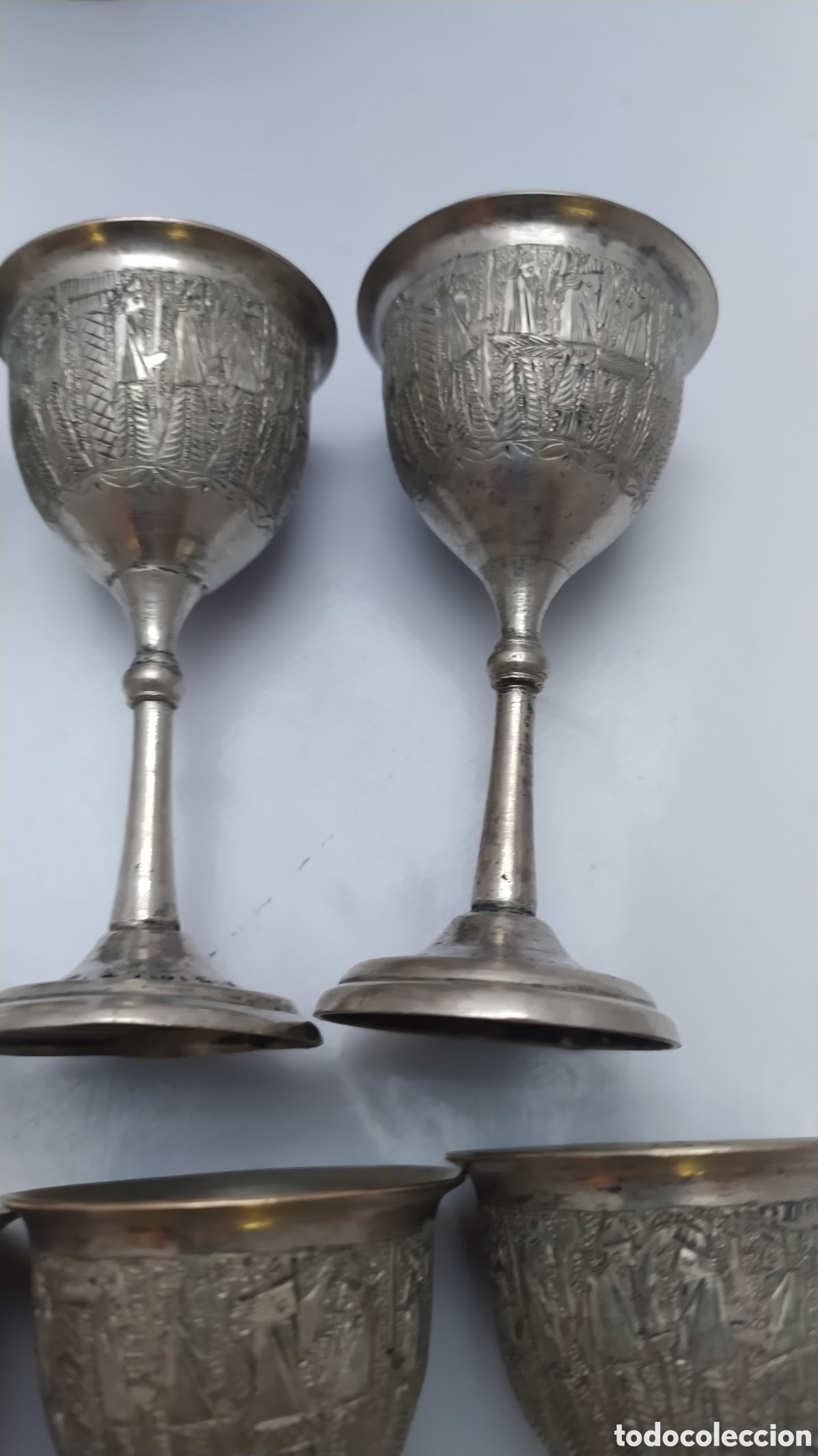 Antig&uuml;edades: Jarra con copas plata - Foto 9