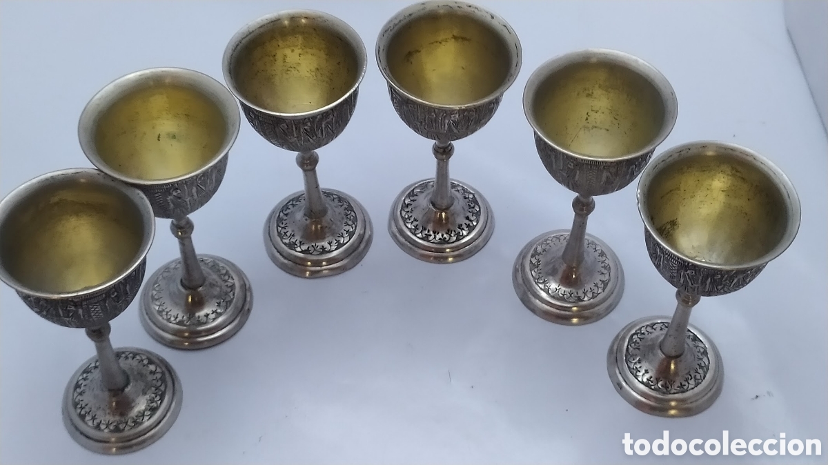 Antig&uuml;edades: Jarra con copas plata - Foto 13
