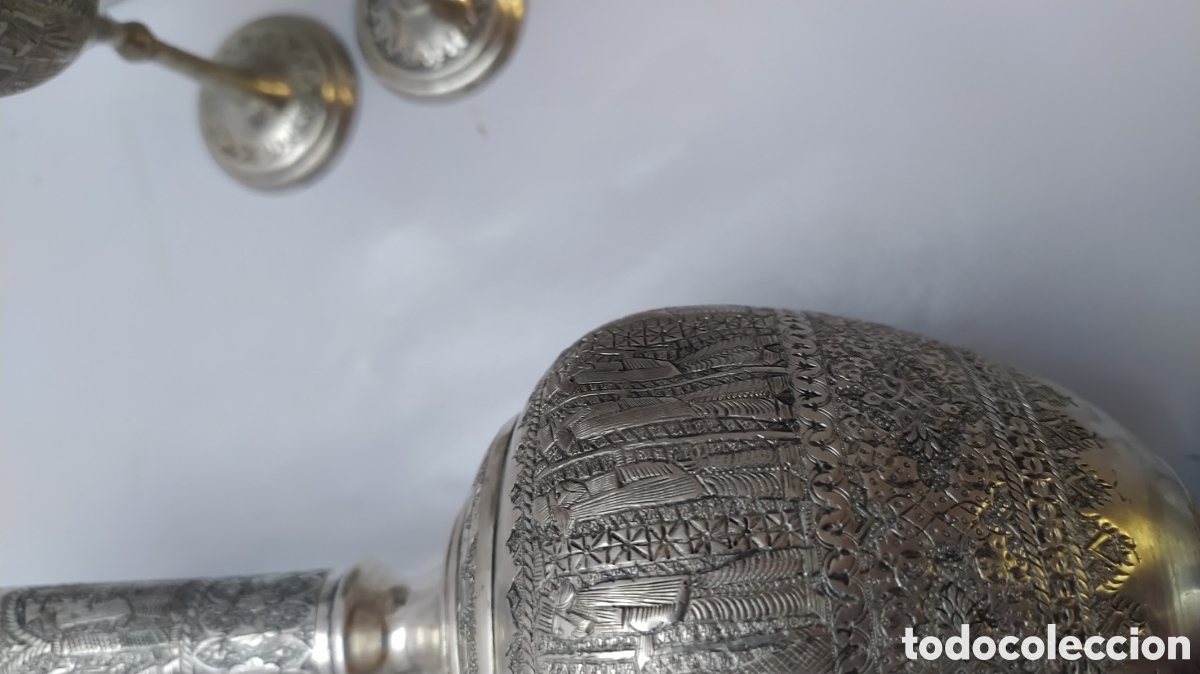 Antig&uuml;edades: Jarra con copas plata - Foto 25