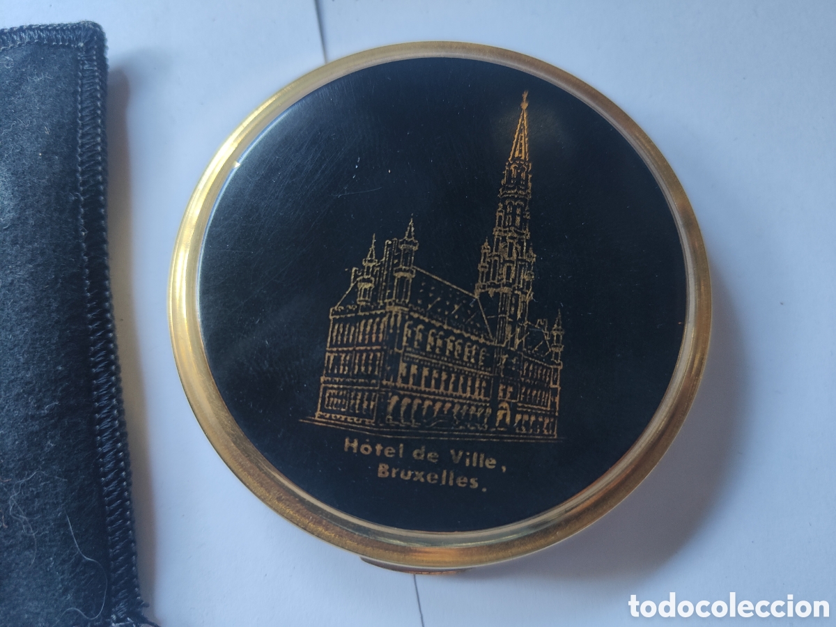 Antig&uuml;edades: POLVERA CON DIBUJO DE AYUNTAMIENTO DE BRUSELAS - Foto 1