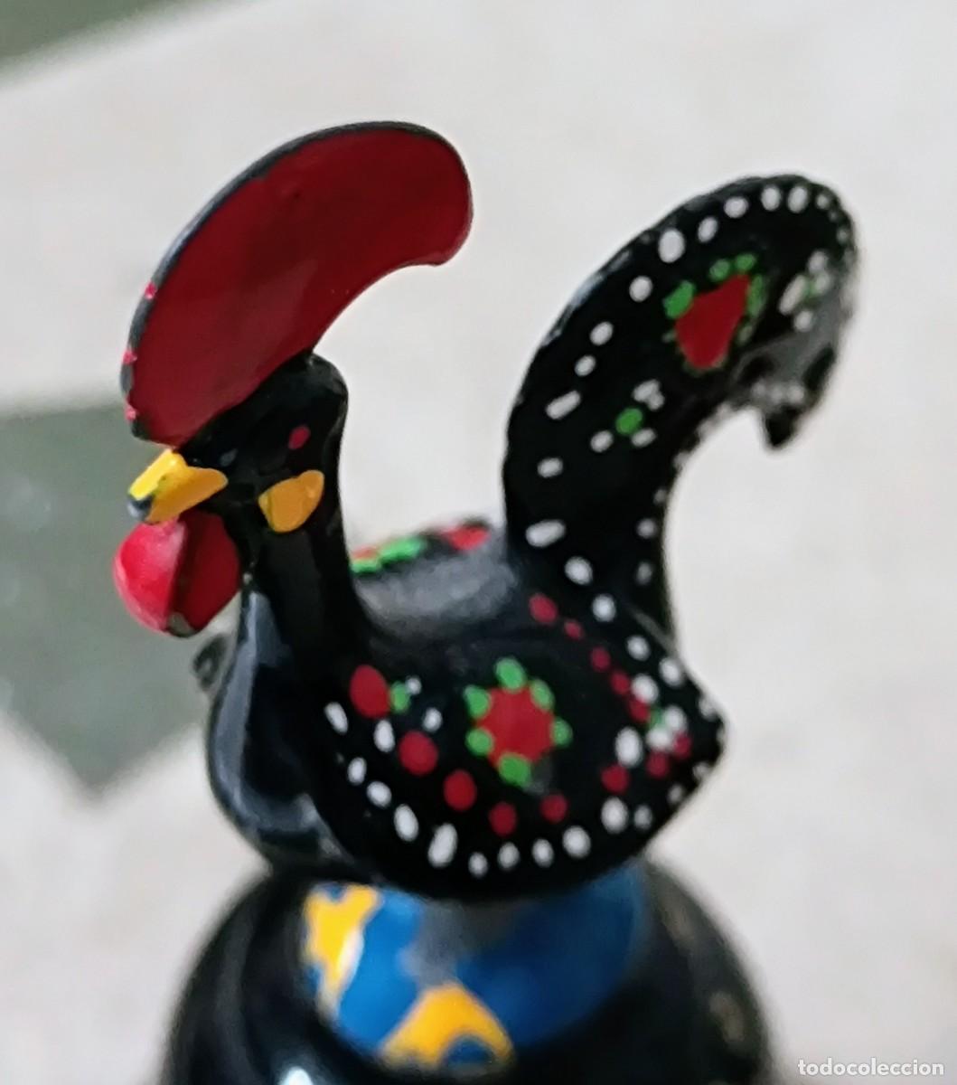 Antig&uuml;edades: Gallo Campana pintado a mano. - Foto 4