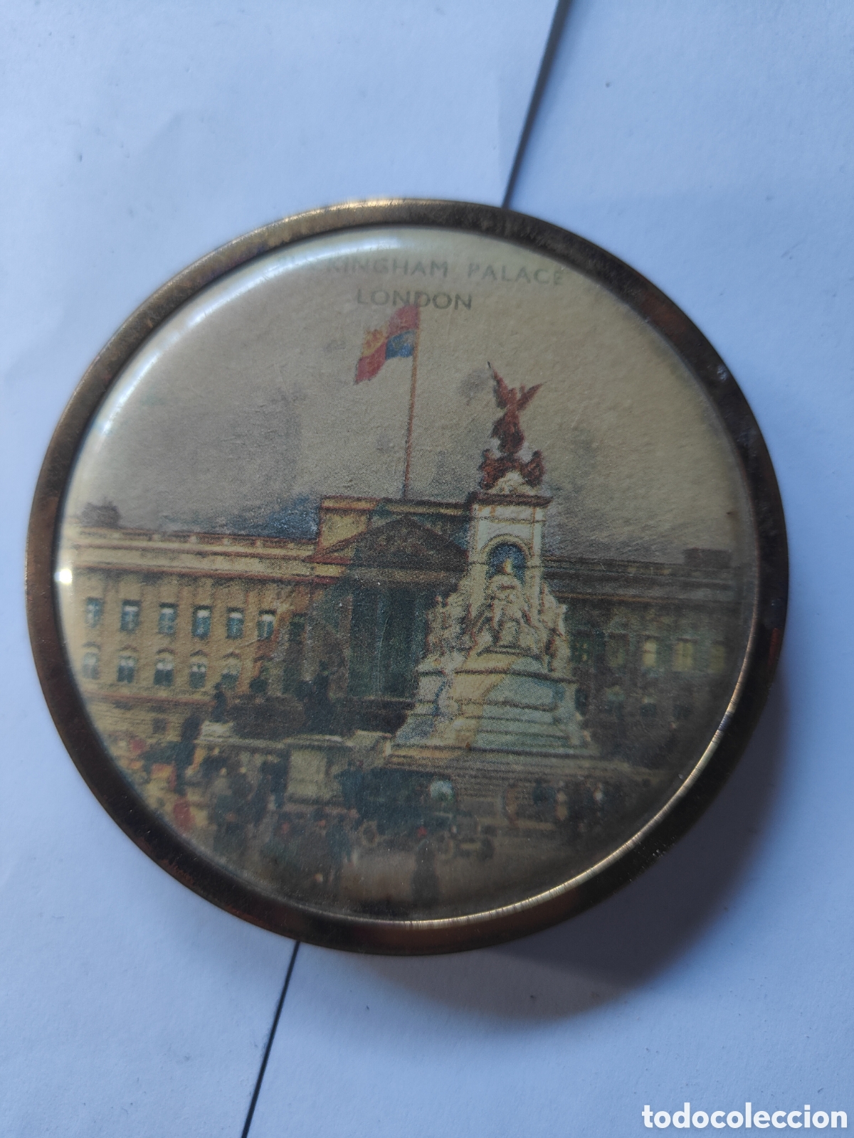 Antig&uuml;edades: ANTIGUA POLVERA INGLESA PALACIO DE BUCKINGHAM - Foto 1
