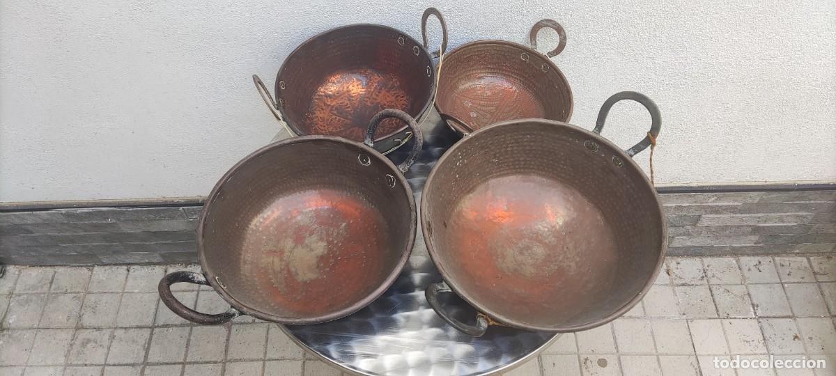Antig&uuml;edades: SIETE &rdquo;PEROLES&rdquo; DE COBRE Y LAT&Oacute;N - Foto 3