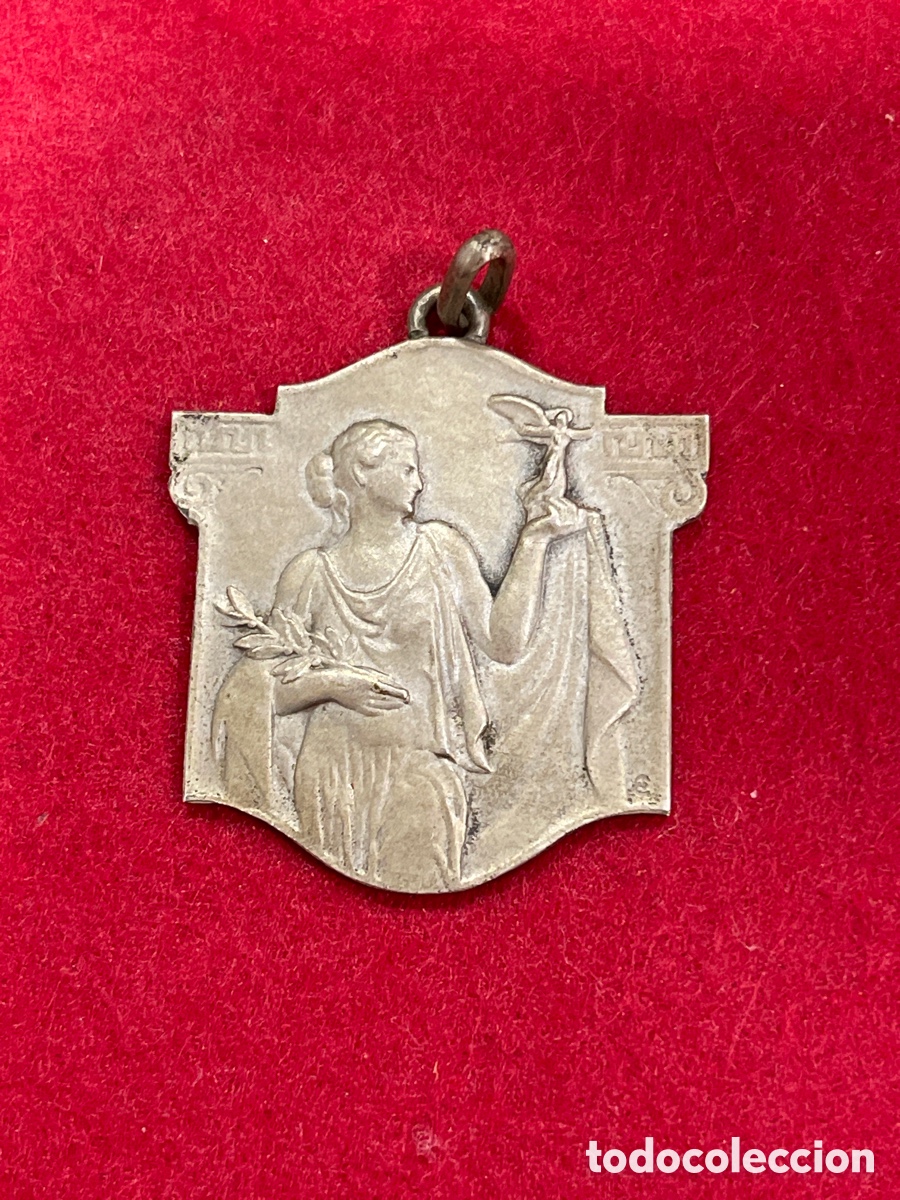 Antig&uuml;edades: Medalla conmemorativa en plata de ley. - Foto 1