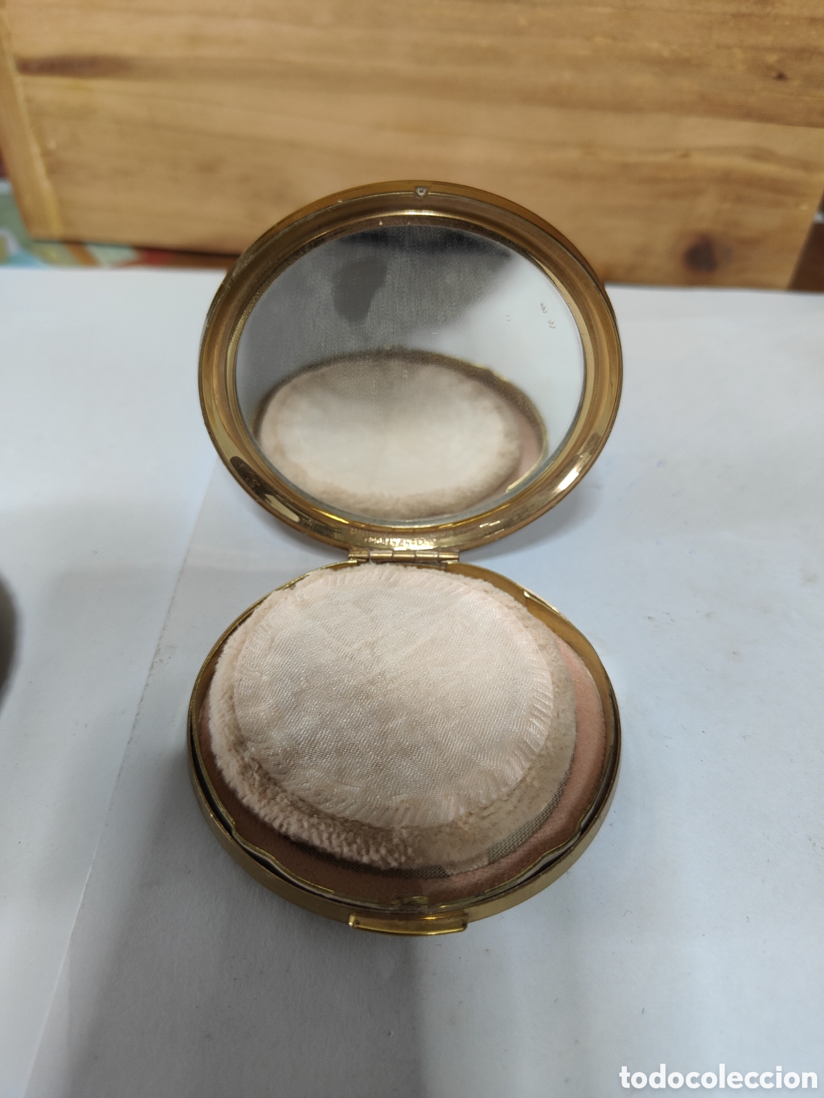 Antig&uuml;edades: ANTIGUA POLVERA CON FUNDA - Foto 3