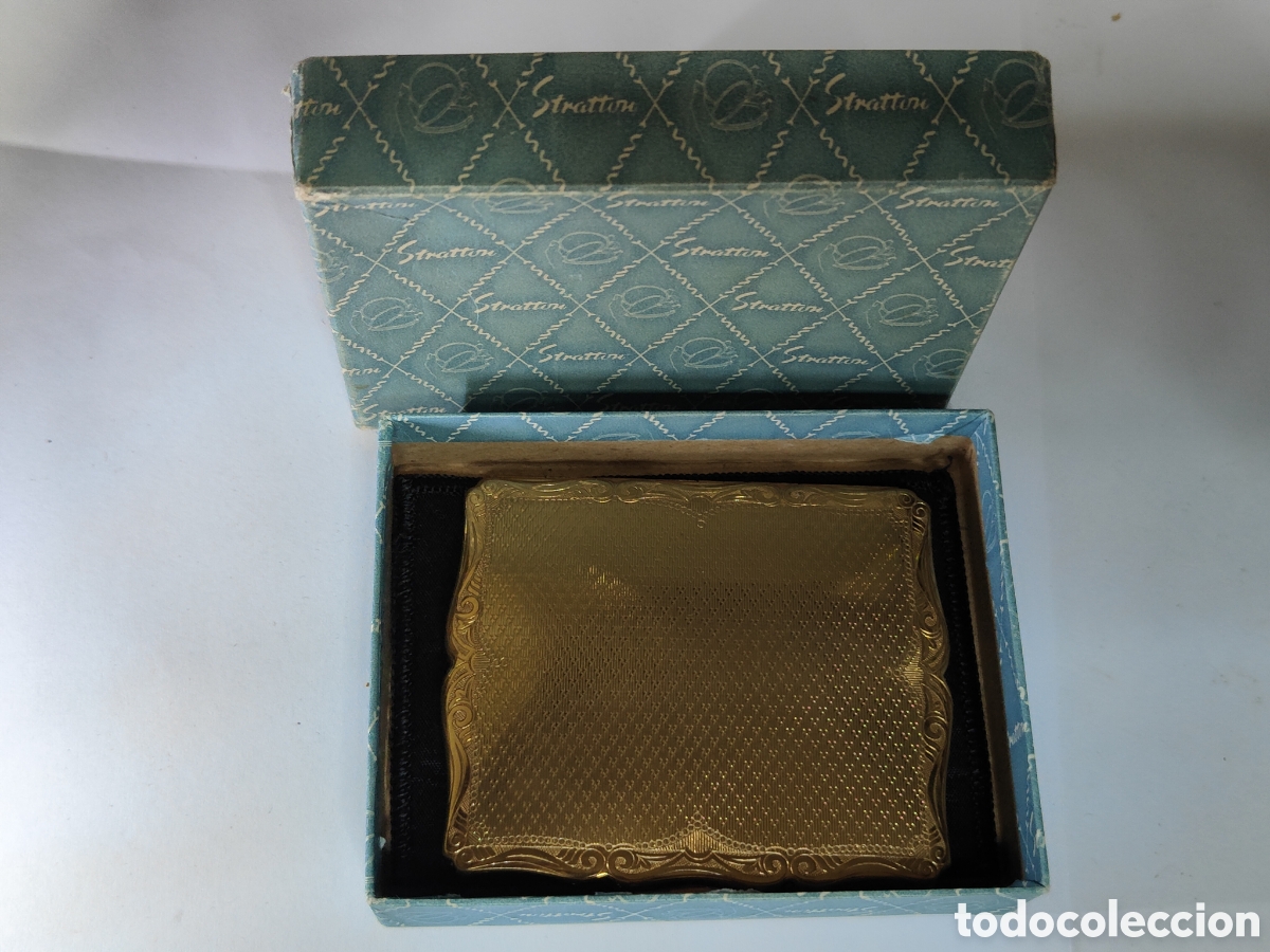 Antig&uuml;edades: ANTIGUA POLVERA STRATTON EN SU CAJA Y CON FUNDA - Foto 1