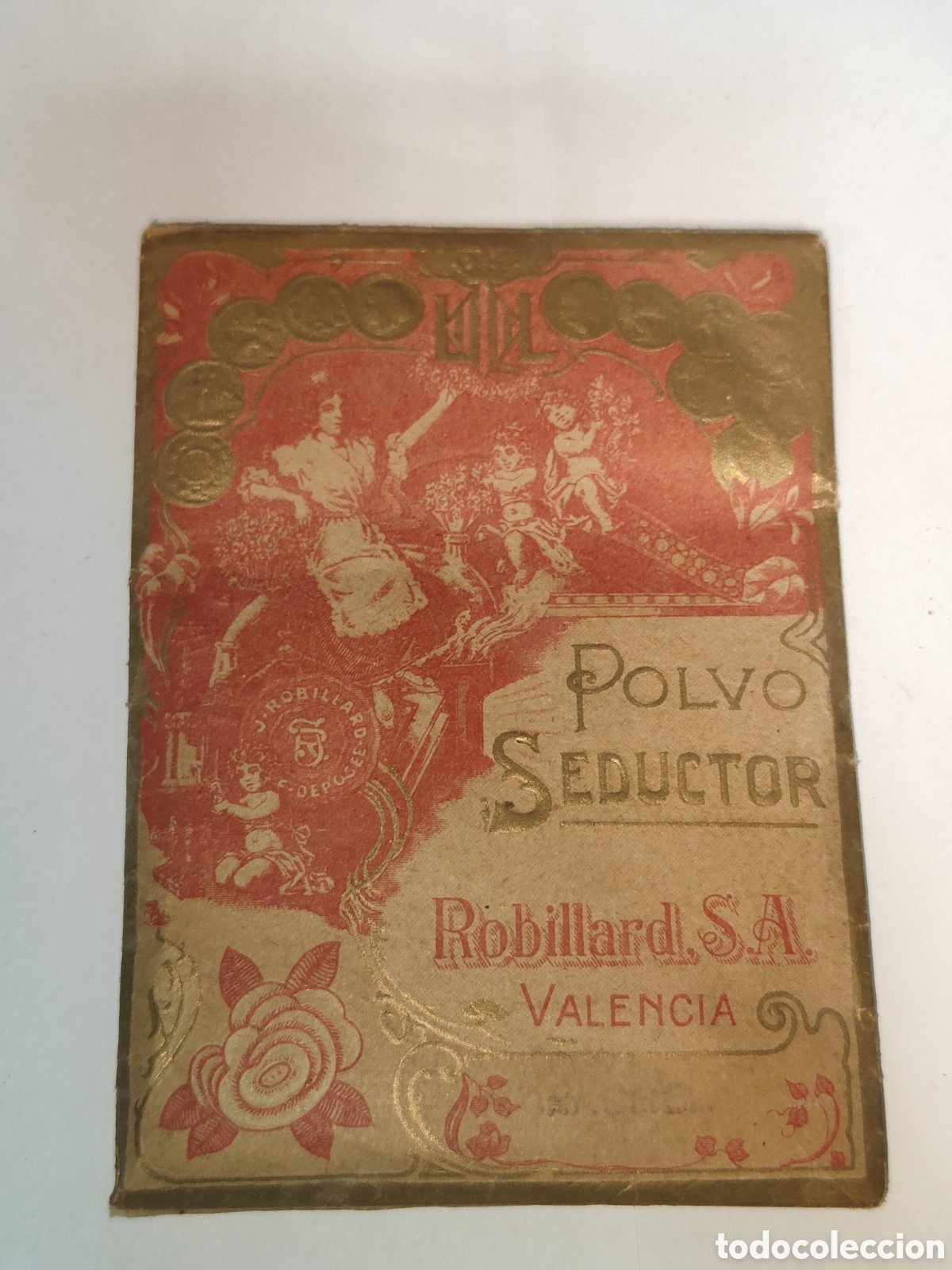 Antig&uuml;edades: ANTIGUO SOBRE DE POLVOS PARA REPUESTOS DE POLVERA - Foto 1