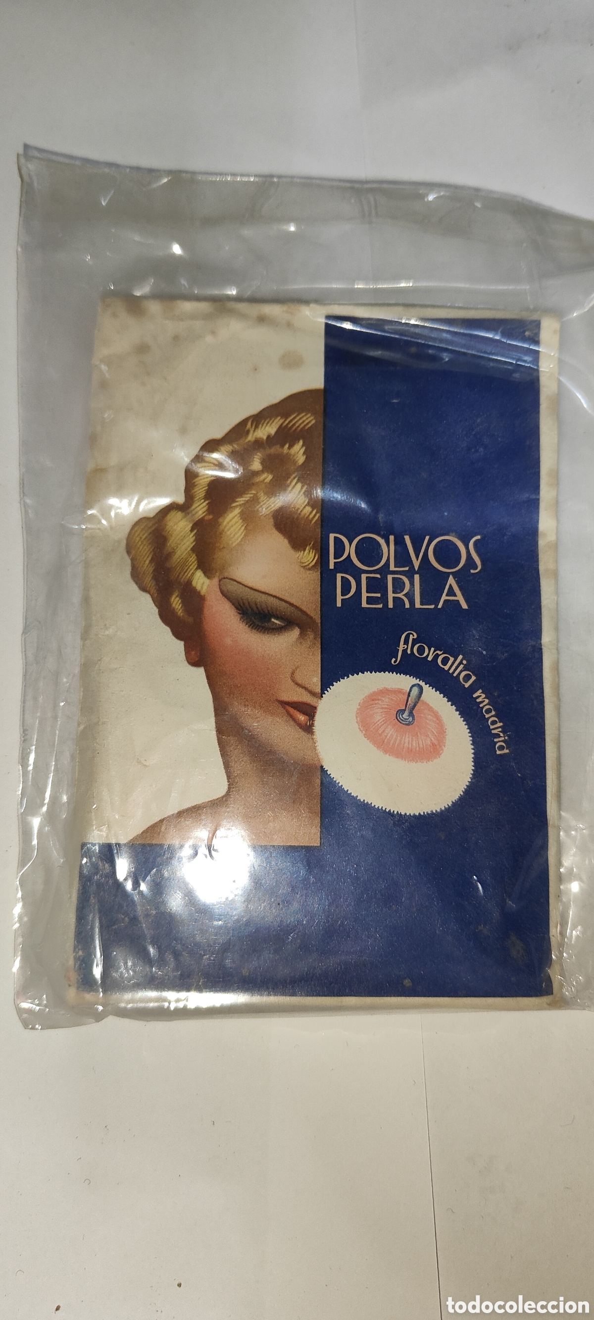 Antig&uuml;edades: ANTIGUO SOBRE DE POLVOS DE REPUESTO PARA POLVERA - Foto 1