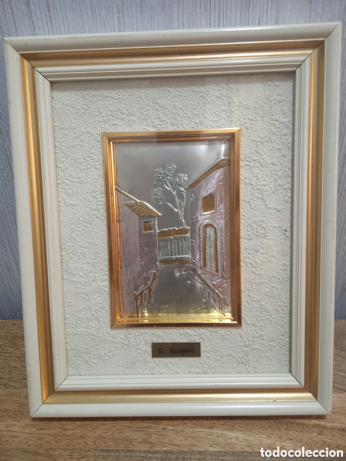Antig&uuml;edades: Cuadro en plata antiguo - Foto 1